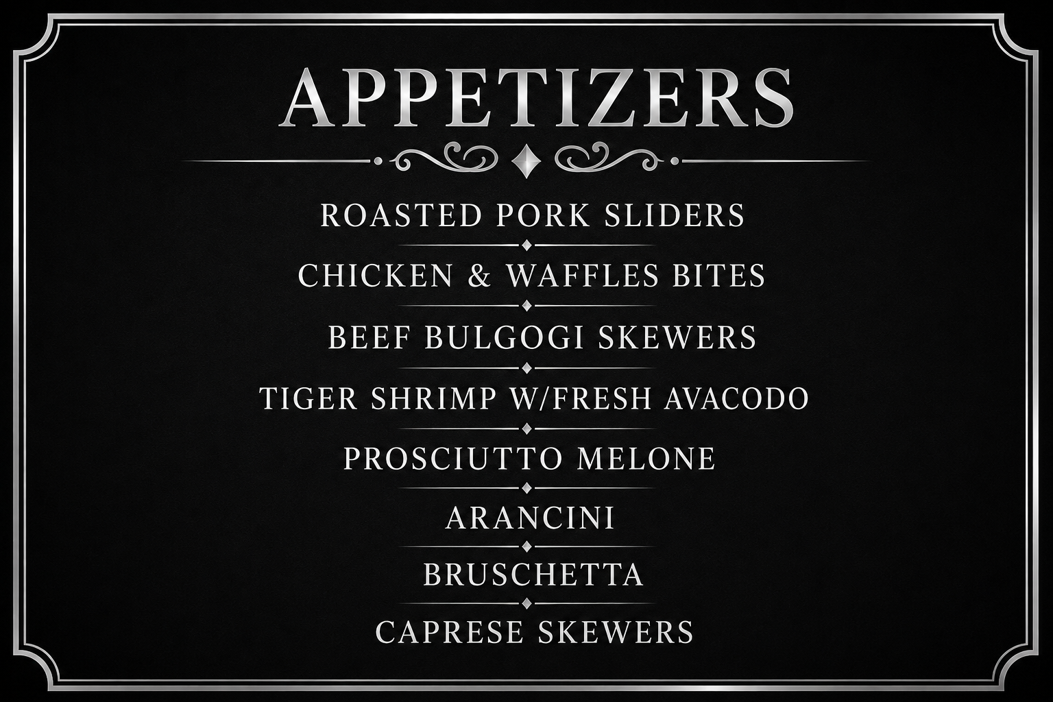 Appetizers board